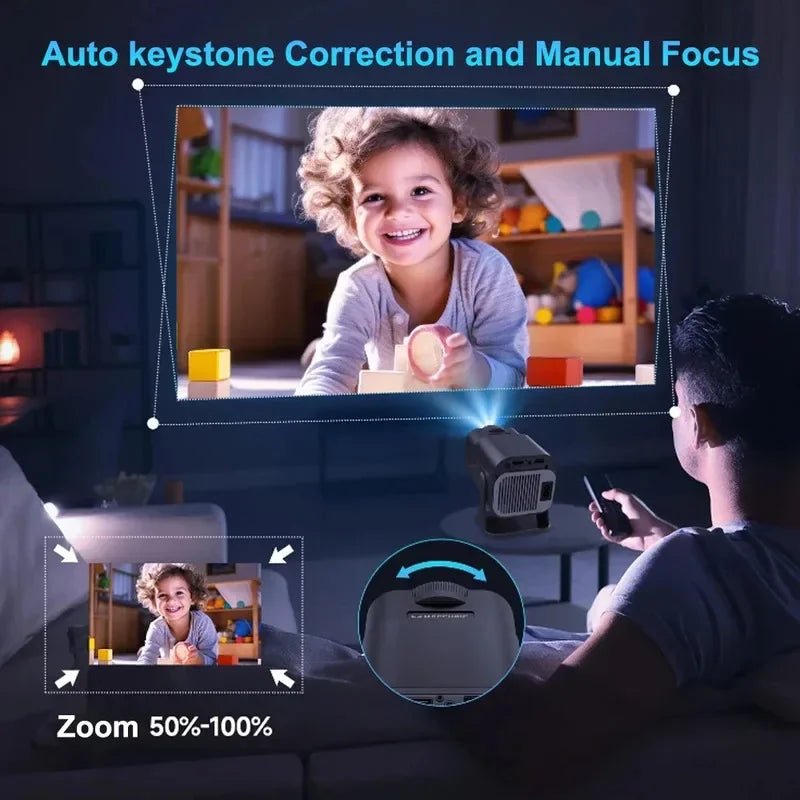 2025 4K Android 11 Projector Native 1080P 390ANSI HY320 mini Dual Wifi6 BT5.0 1920*1080P Cinema portable Projetor upgrated HY300 - Magcubic Store