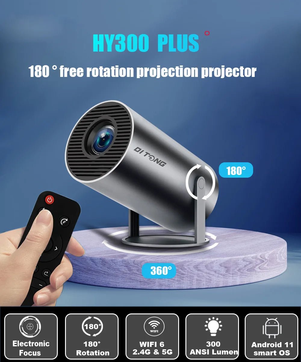 2025 DITONG HY300 pro Plus HD 4K Projector portatil 1280x720P Android LED Video Home Theater Cinema Proyector Movie HY320 mini - Magcubic Store