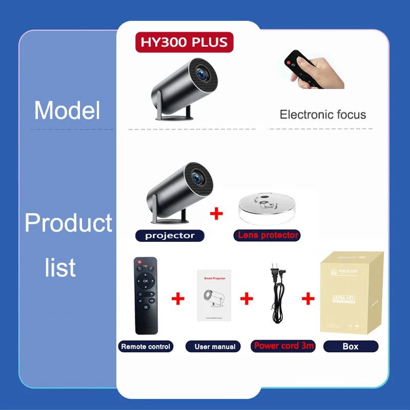 2025 DITONG HY300 pro Plus HD 4K Projector portatil 1280x720P Android LED Video Home Theater Cinema Proyector Movie HY320 mini - Magcubic Store