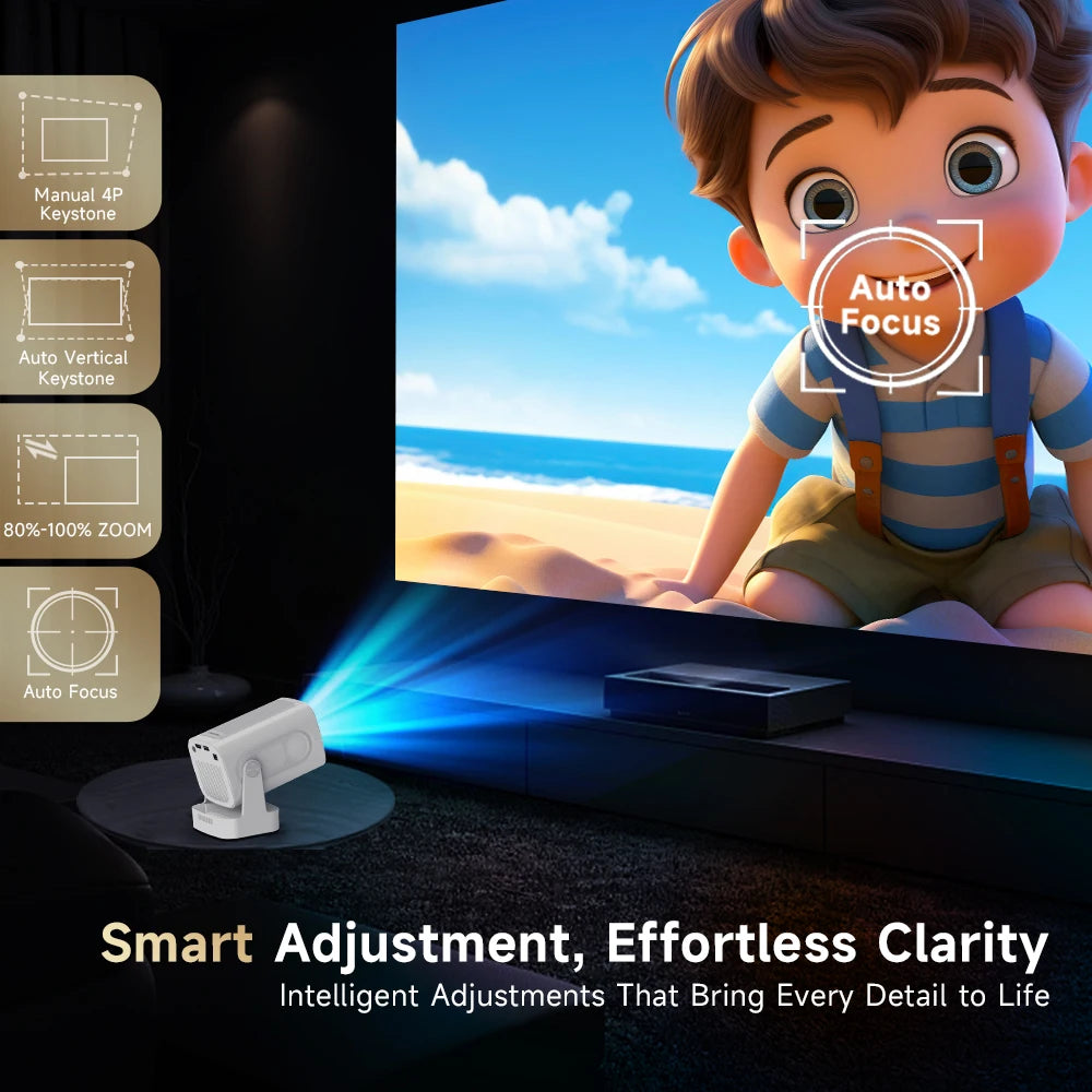 Magcubic HY310 330ANSI Android11 1080P Mini Projector 4K Auto Focus Native 5W Speaker Air Mouse Voice Assistant Upgrated HY300