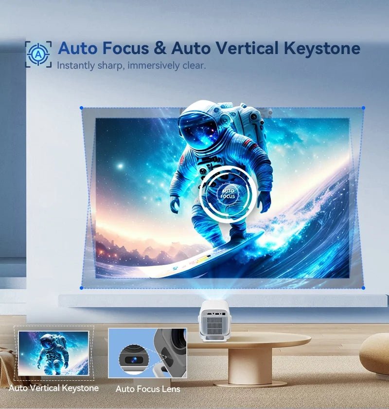DITONG X3Plus HD projector Native 1080P support 4K WIFI6 BT5.4 Android mini Portable projector led home theater video projector - Magcubic Store