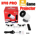 H90PRO 4K Gaming Projector 19000+ 3D Retro Video Games Wireless Gaming Controller for PS1/SEGA Portable Home Theater Dual System - Magcubic Store