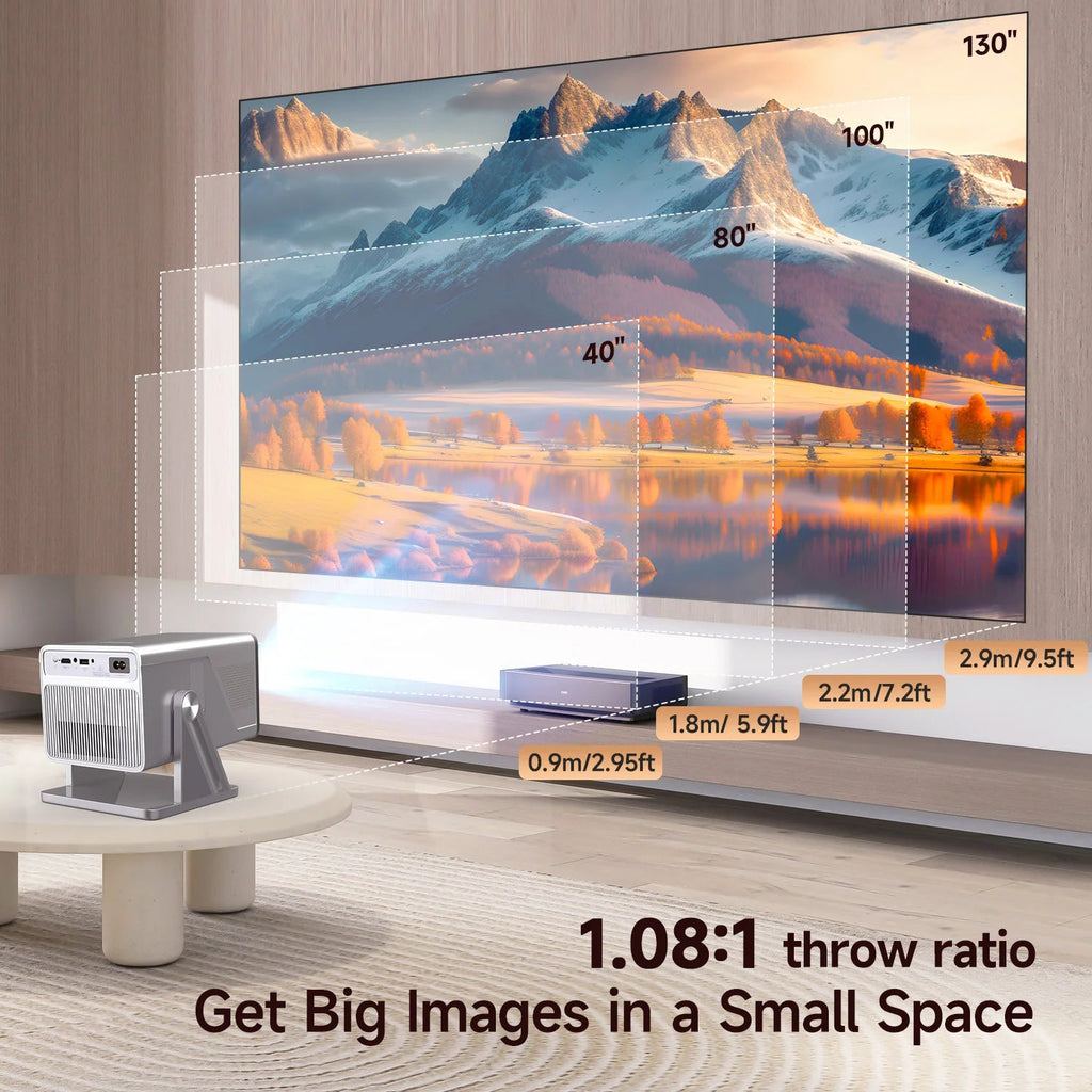Magcubic 8K Support HD 1080P 1000ANSI X7 Projector With 5W Speaker Android 14 WiFi6 BT5.4 Outdoor Video Home Theater Projector - Magcubic Store