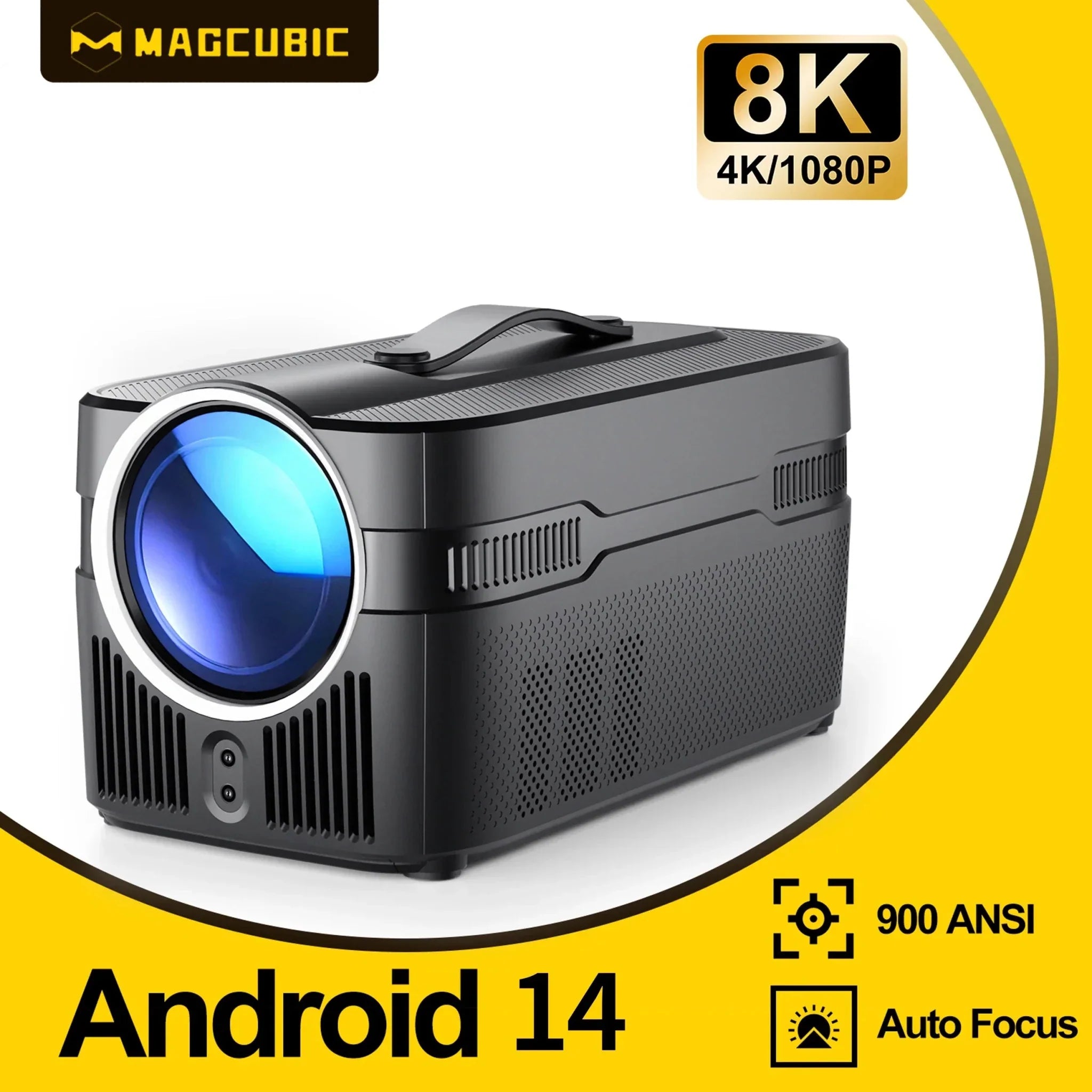 Magcubic 900ANSI HY450 C Auto Focus Projector 8K 1080P Ultra Short Throw Allwinner H726 BT5.4 Auto Offset Home Theater Voice - Magcubic Store