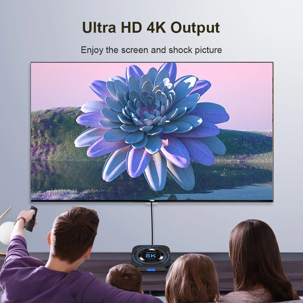 Magcubic Allwinner H618 Android 12 TV BOX Dual Wifi 32G64G Quad Core Cortex A53 Support 8K Video 4K BT4.0 Set top box - Magcubic Store