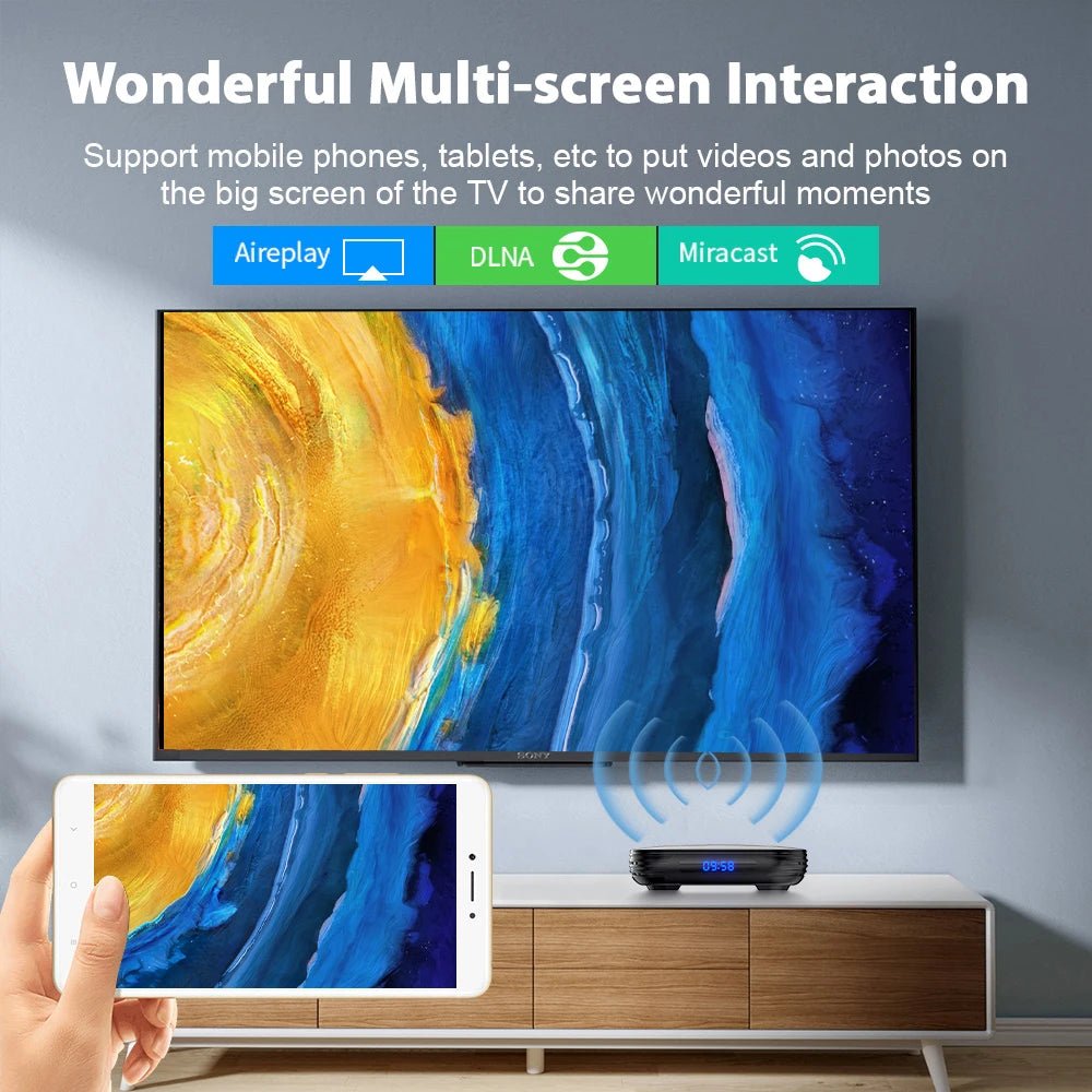 Magcubic Allwinner H618 Android 12 TV BOX Dual Wifi 32G64G Quad Core Cortex A53 Support 8K Video 4K BT4.0 Set top box - Magcubic Store