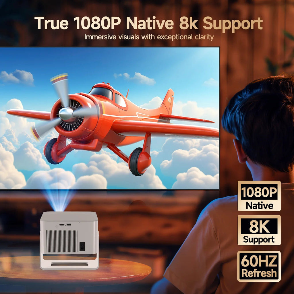 Magcubic Android 14 900ANSI Projector Auto Focus Native 1080P Support 8K With Wifi6 BT5.4 Portable Movie Outdoor HY350Max - Magcubic Store
