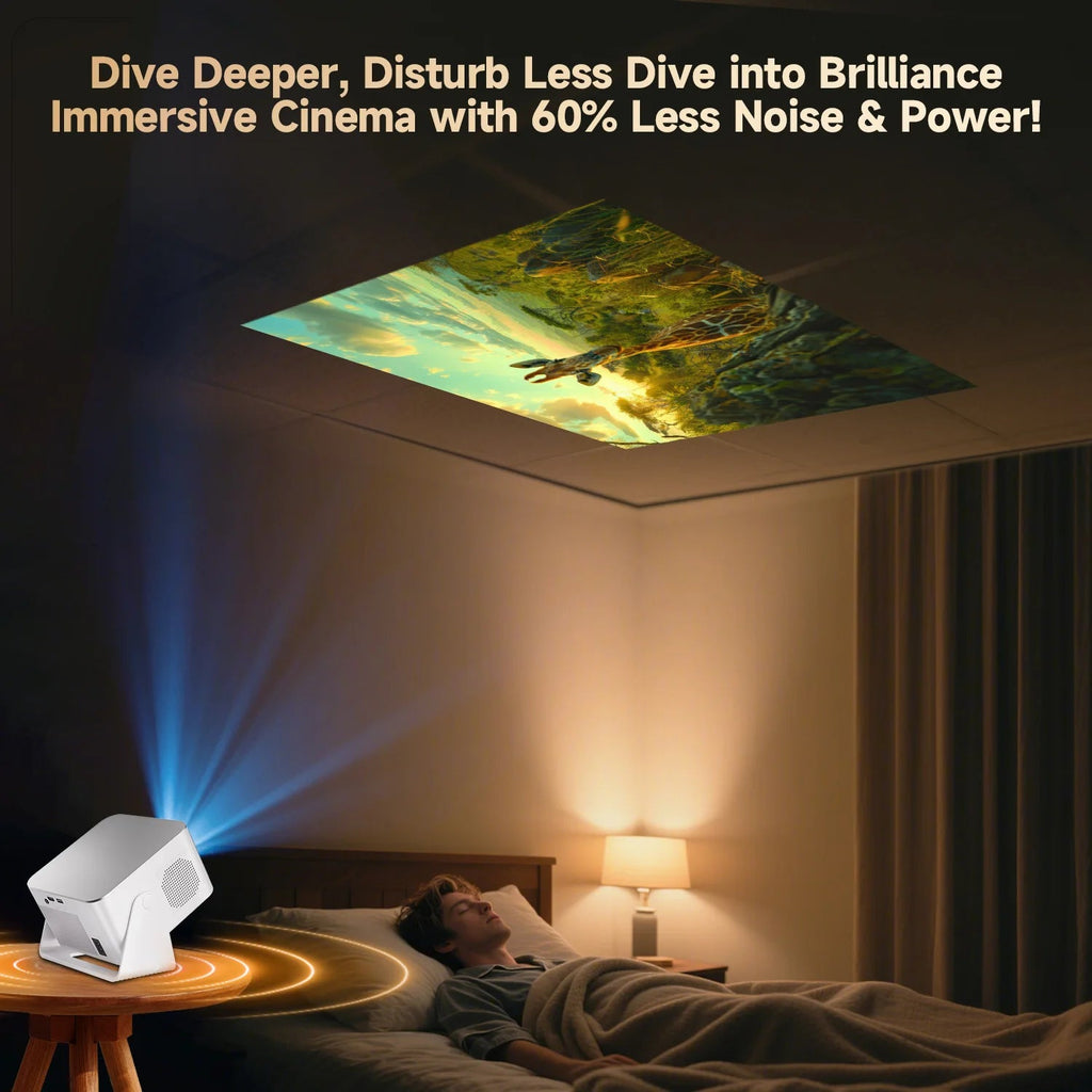 Magcubic Android 14 900ANSI Projector Auto Focus Native 1080P Support 8K With Wifi6 BT5.4 Portable Movie Outdoor HY350Max - Magcubic Store