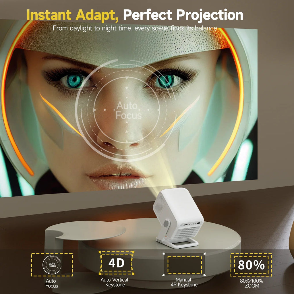 Magcubic HY310X Auto Focus 420ANSI Android 11 Keystone 4K Mini Projector with Full HD 1080Pfor Outdoor Theater Stand Projector - Magcubic Store