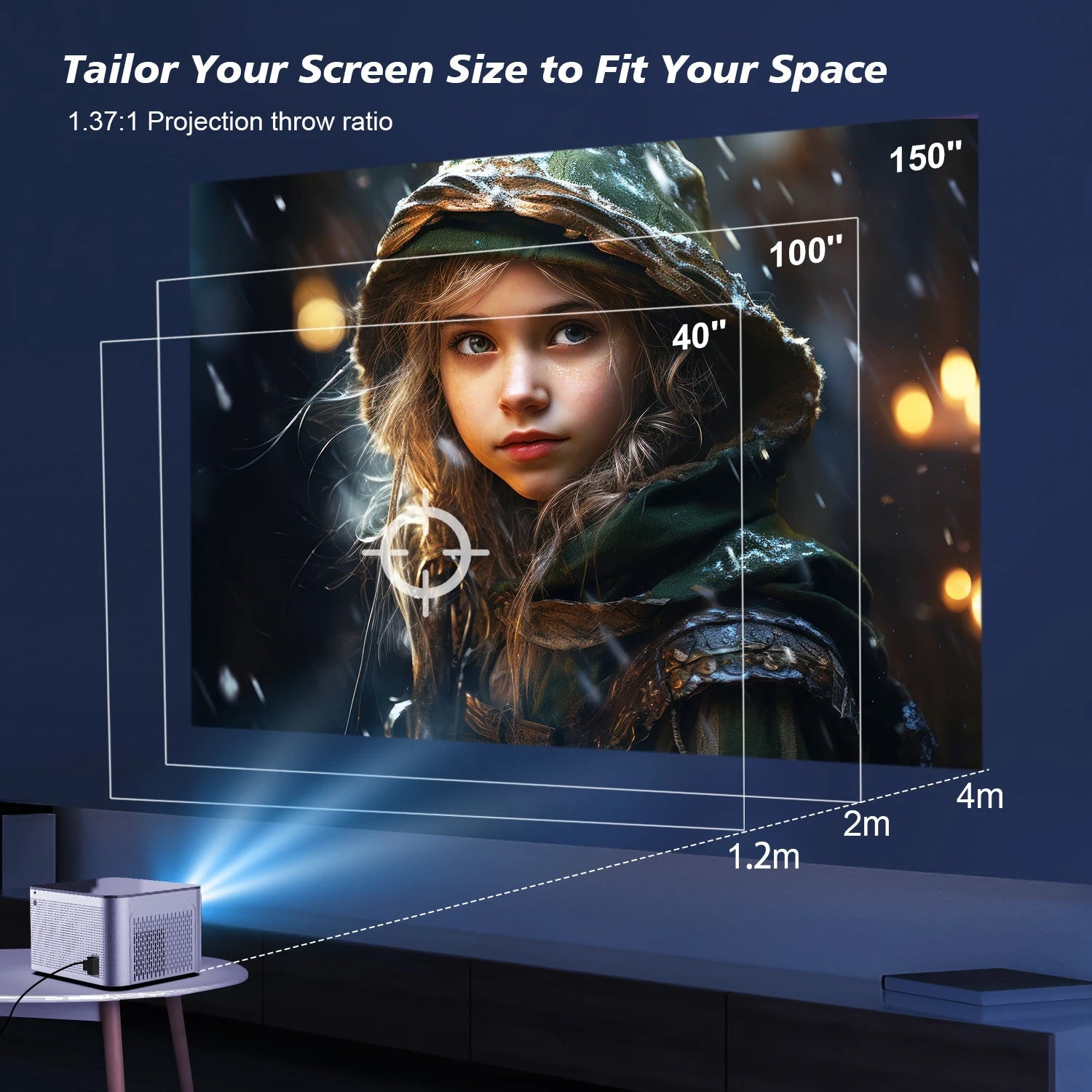 Magcubic HY350 Projector Android 11 4K 1080P 580ANSI Wifi6 Voice Control Allwinner H713 Electronic Focus BT5.0 Home Projetor - Magcubic Store