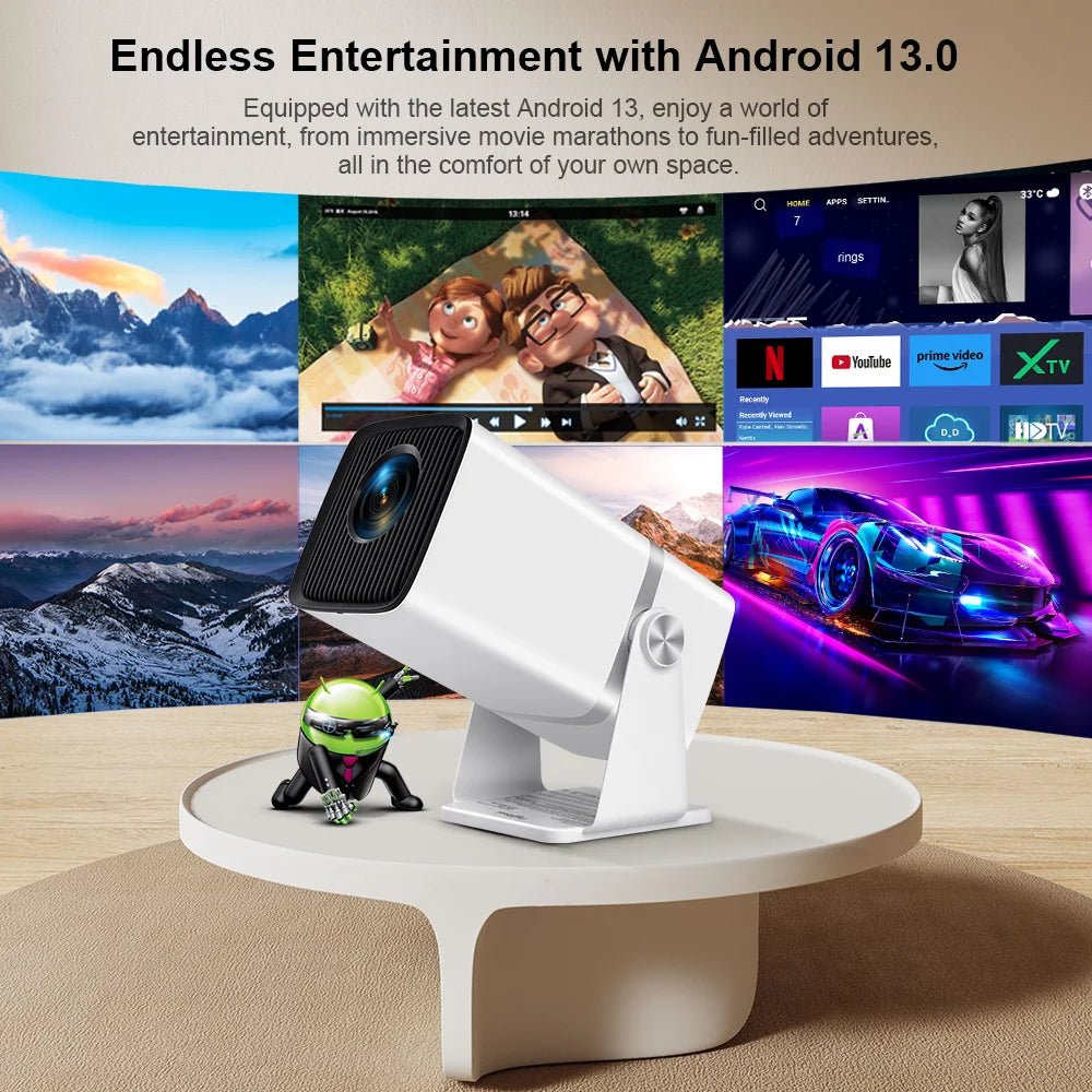 ThundeaL 4K Full HD Projector FHD TD80W Android WiFi 3D Home Theater TD80 Portable Beam Projector Meeting Video Movie PK HY320 - Magcubic Store