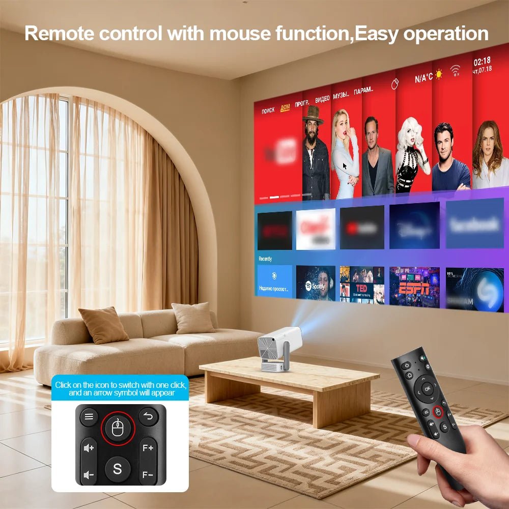 ThundeaL Full HD Projector TD80Pro 1080P 4K Projetor 750Ansi Mini Portable Proyector TD80 Pro TD80W Upgrade Home Movie Video - Magcubic Store
